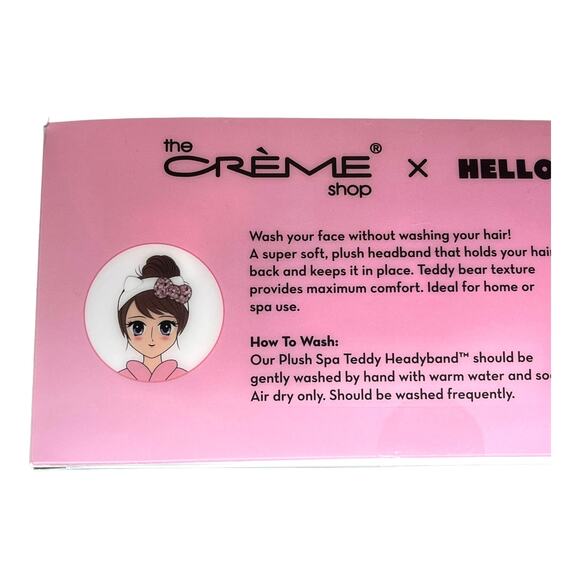 NEW Hello Kitty Plush SPA HEADBAND & GEL EYE MASKS 3pc Sparkle Sleigh Sequin Bow - Picture 6 of 7